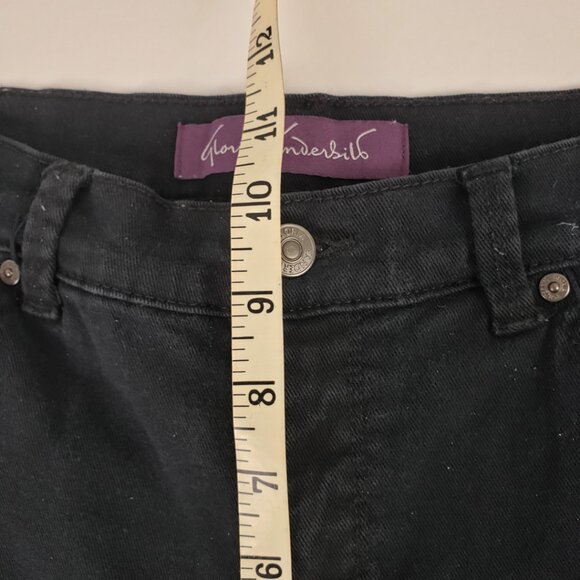 Gloria Vanderbilt 8P Amanda Jeans Black Petite Slim Skinny Straight Denim - Picture 12 of 16